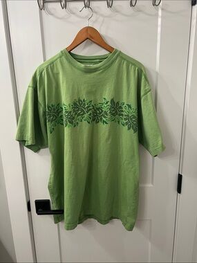 Vintage Flyshacker Green Short Sleeve Graphic Crewneck Tee